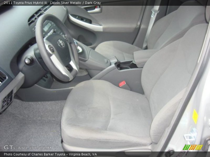 Classic Silver Metallic / Dark Gray 2011 Toyota Prius Hybrid III