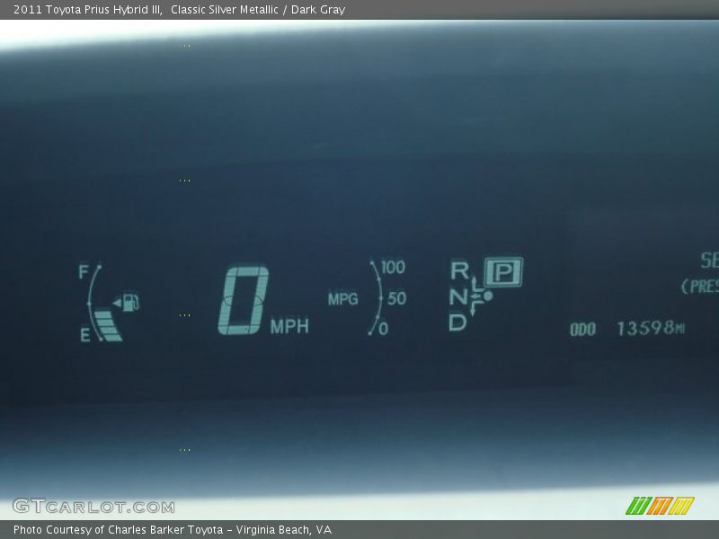 Classic Silver Metallic / Dark Gray 2011 Toyota Prius Hybrid III