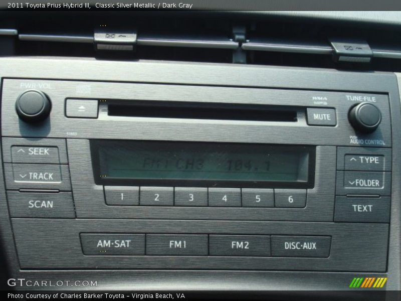 Classic Silver Metallic / Dark Gray 2011 Toyota Prius Hybrid III