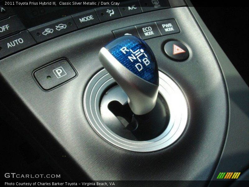 Classic Silver Metallic / Dark Gray 2011 Toyota Prius Hybrid III
