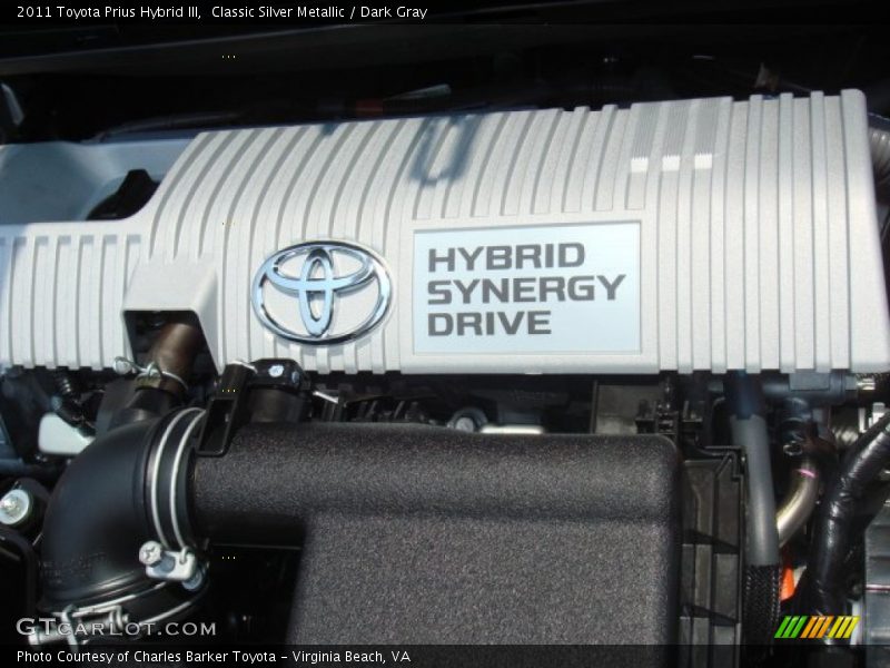 Classic Silver Metallic / Dark Gray 2011 Toyota Prius Hybrid III