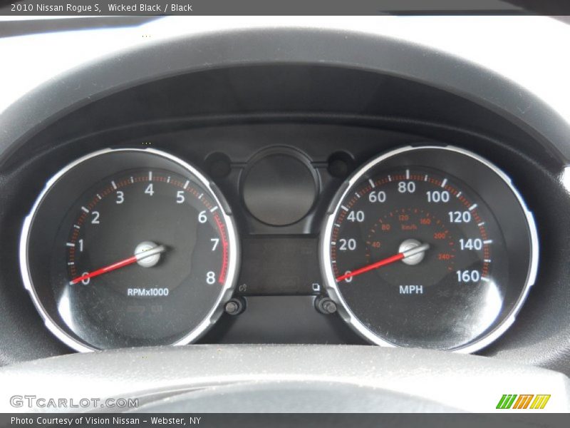 Wicked Black / Black 2010 Nissan Rogue S