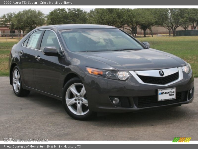 Grigio Metallic / Ebony 2009 Acura TSX Sedan
