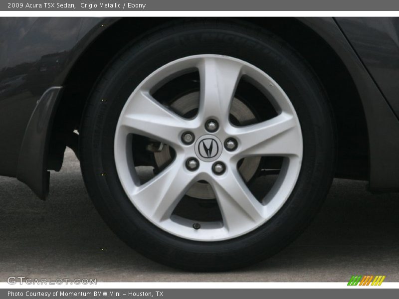 Grigio Metallic / Ebony 2009 Acura TSX Sedan