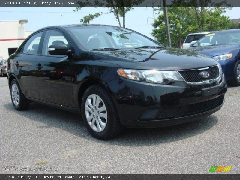 Ebony Black / Stone 2010 Kia Forte EX
