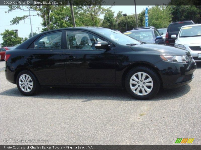 Ebony Black / Stone 2010 Kia Forte EX