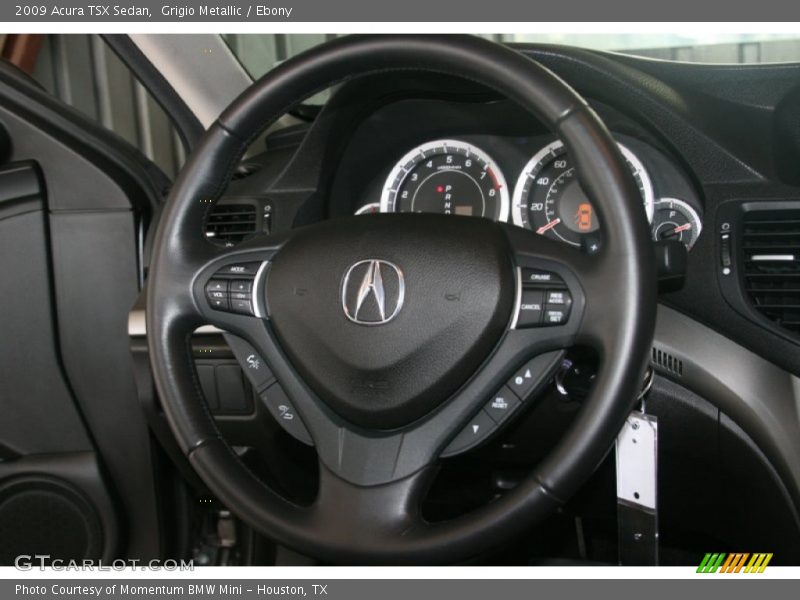 Grigio Metallic / Ebony 2009 Acura TSX Sedan