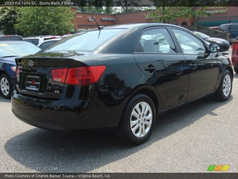 Ebony Black / Stone 2010 Kia Forte EX