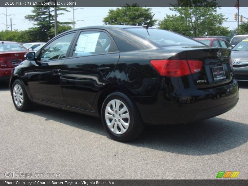 Ebony Black / Stone 2010 Kia Forte EX