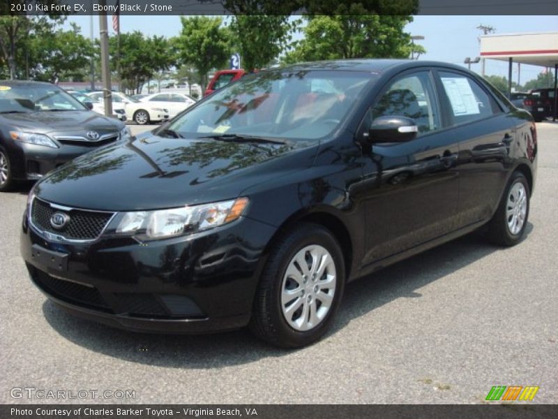 Ebony Black / Stone 2010 Kia Forte EX