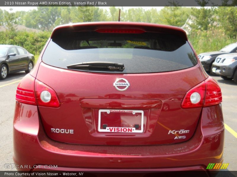 Venom Red / Black 2010 Nissan Rogue AWD Krom Edition