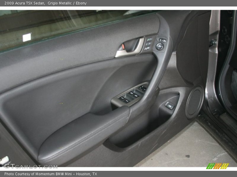 Grigio Metallic / Ebony 2009 Acura TSX Sedan