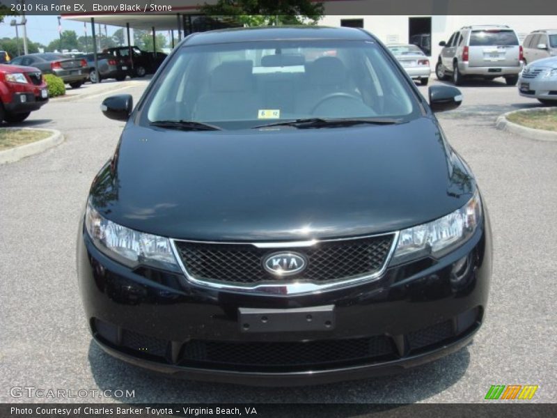Ebony Black / Stone 2010 Kia Forte EX