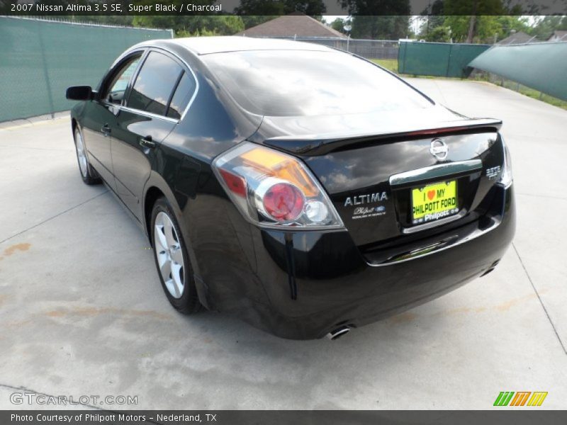 Super Black / Charcoal 2007 Nissan Altima 3.5 SE