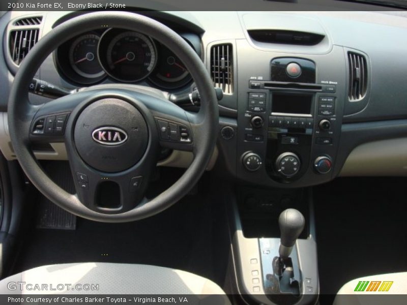 Ebony Black / Stone 2010 Kia Forte EX