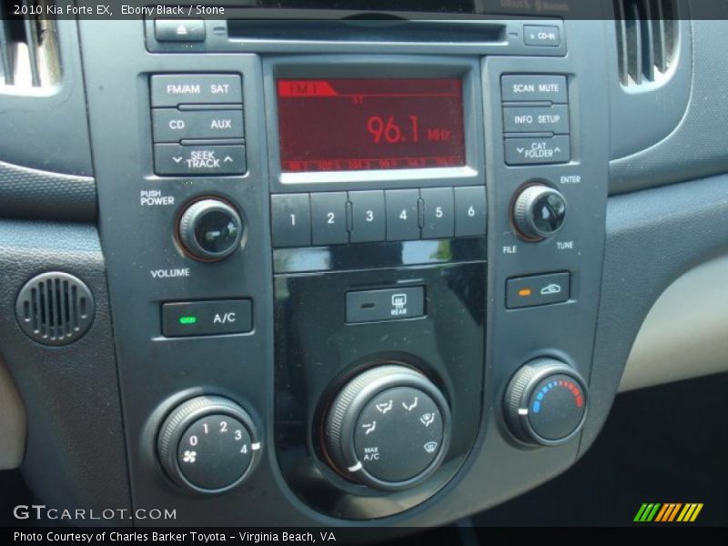 Ebony Black / Stone 2010 Kia Forte EX