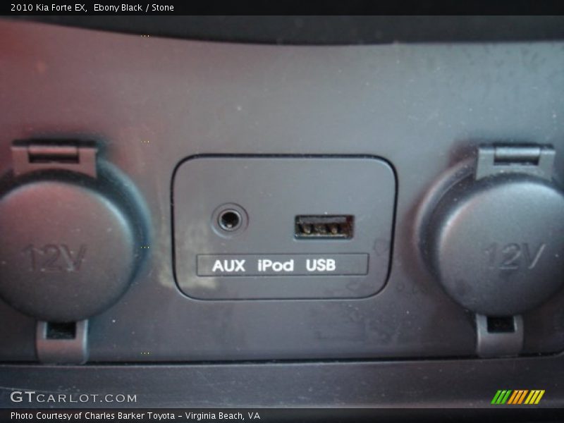 Ebony Black / Stone 2010 Kia Forte EX