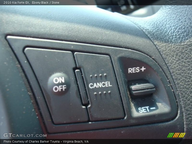 Ebony Black / Stone 2010 Kia Forte EX