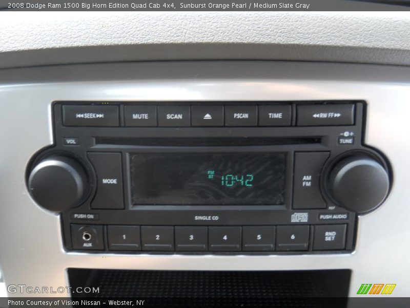 Sunburst Orange Pearl / Medium Slate Gray 2008 Dodge Ram 1500 Big Horn Edition Quad Cab 4x4