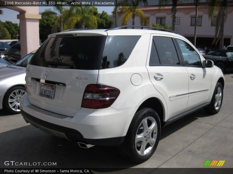 Arctic White / Macadamia 2008 Mercedes-Benz ML 350 4Matic
