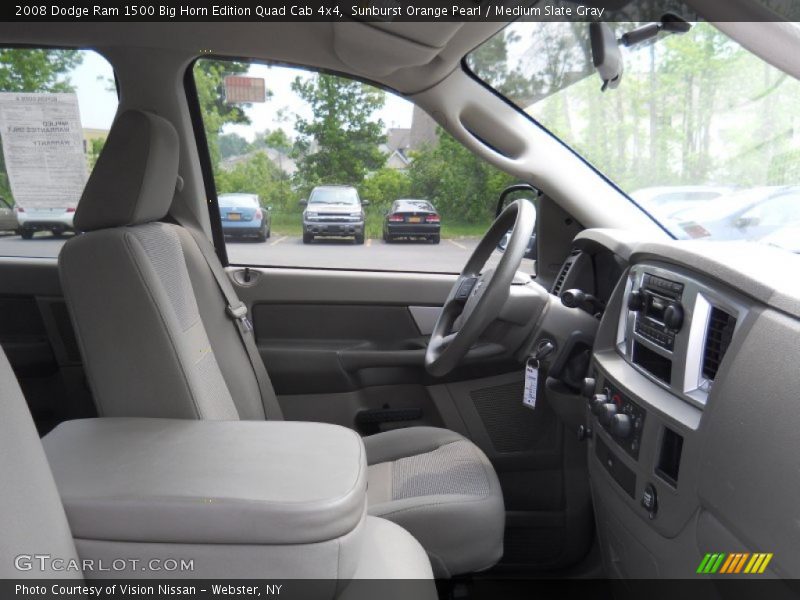 Sunburst Orange Pearl / Medium Slate Gray 2008 Dodge Ram 1500 Big Horn Edition Quad Cab 4x4