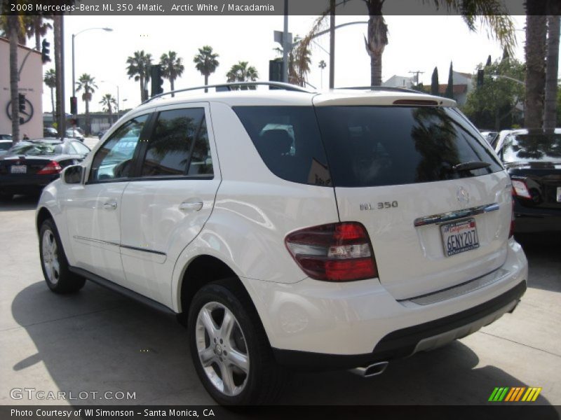 Arctic White / Macadamia 2008 Mercedes-Benz ML 350 4Matic