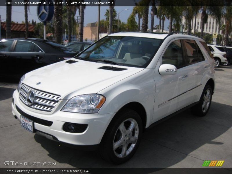 Arctic White / Macadamia 2008 Mercedes-Benz ML 350 4Matic