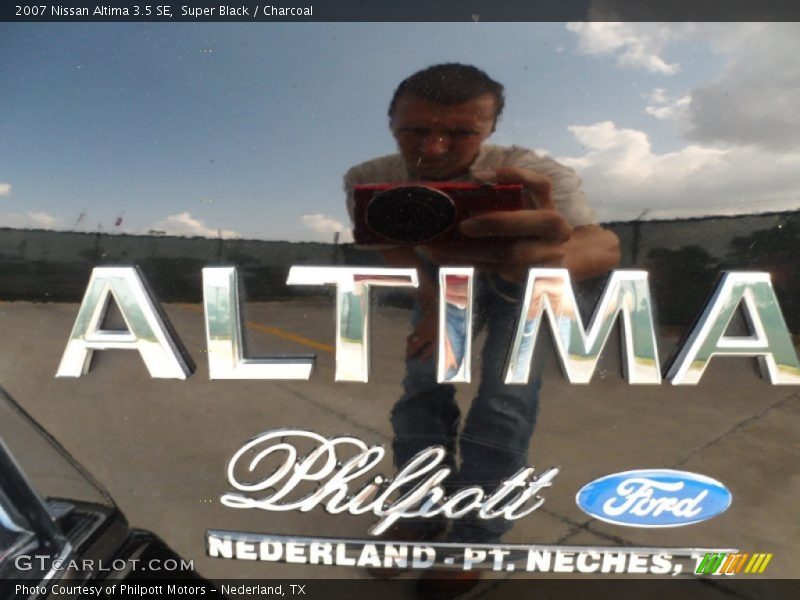 Super Black / Charcoal 2007 Nissan Altima 3.5 SE