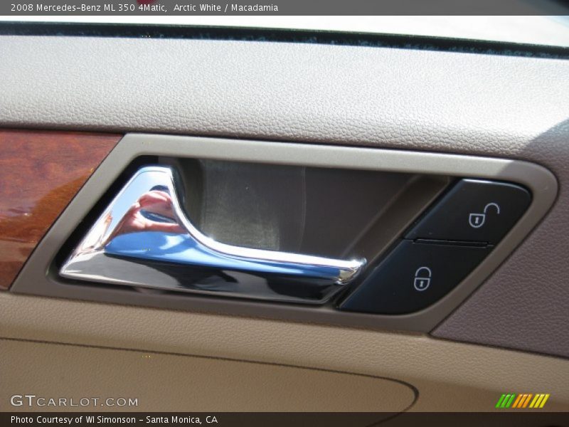 Arctic White / Macadamia 2008 Mercedes-Benz ML 350 4Matic