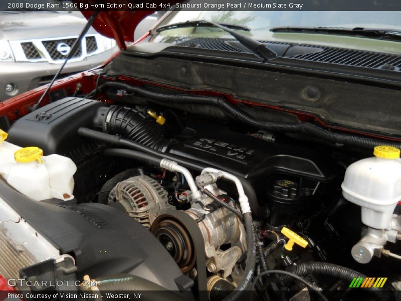 Sunburst Orange Pearl / Medium Slate Gray 2008 Dodge Ram 1500 Big Horn Edition Quad Cab 4x4