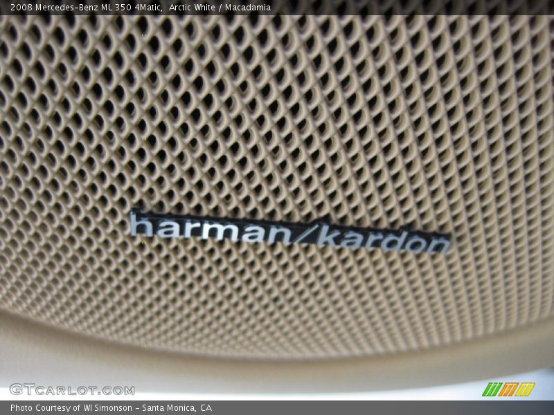 Arctic White / Macadamia 2008 Mercedes-Benz ML 350 4Matic