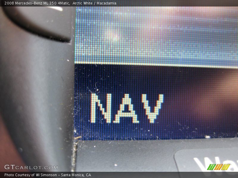 Arctic White / Macadamia 2008 Mercedes-Benz ML 350 4Matic