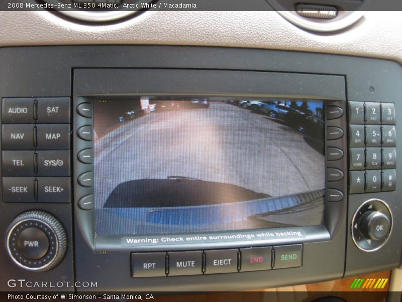 Arctic White / Macadamia 2008 Mercedes-Benz ML 350 4Matic