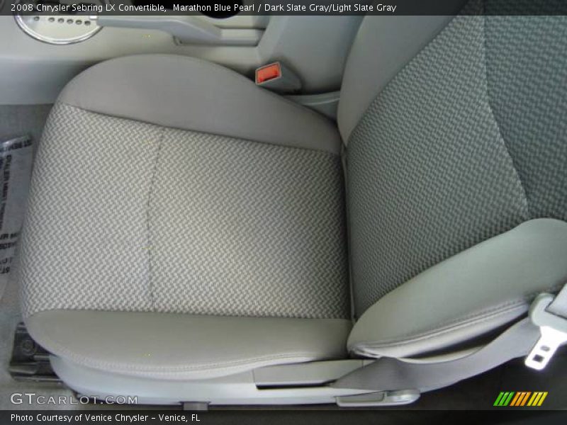 Marathon Blue Pearl / Dark Slate Gray/Light Slate Gray 2008 Chrysler Sebring LX Convertible