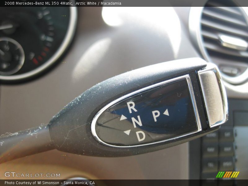 Arctic White / Macadamia 2008 Mercedes-Benz ML 350 4Matic