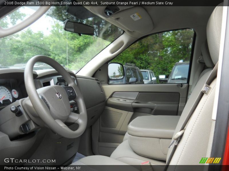 Sunburst Orange Pearl / Medium Slate Gray 2008 Dodge Ram 1500 Big Horn Edition Quad Cab 4x4