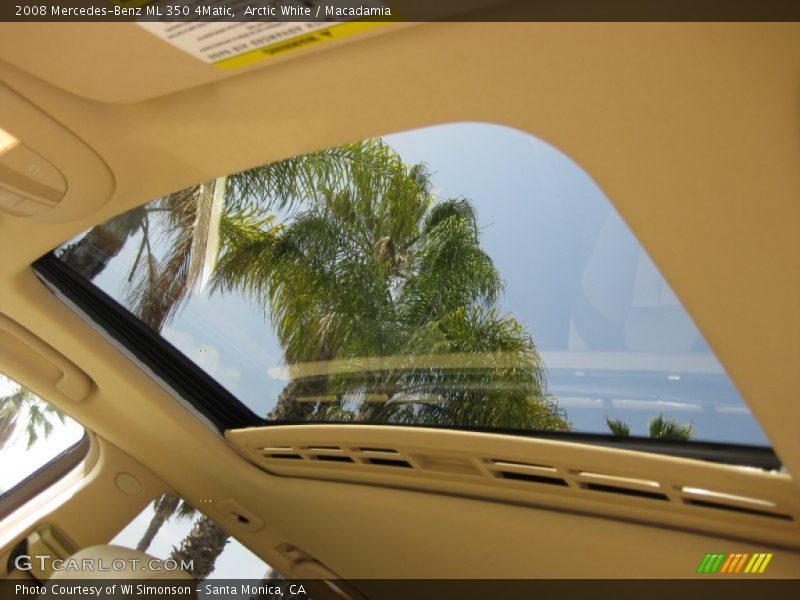 Arctic White / Macadamia 2008 Mercedes-Benz ML 350 4Matic