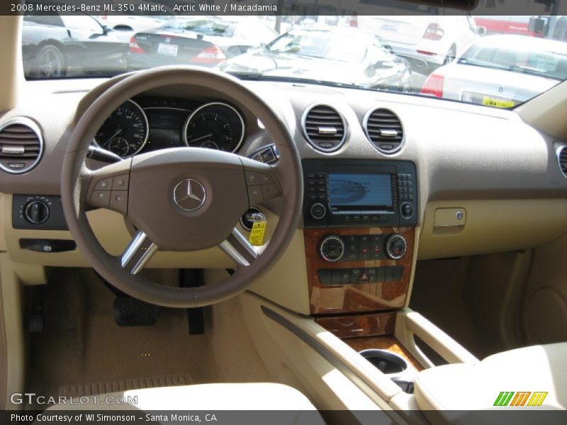 Arctic White / Macadamia 2008 Mercedes-Benz ML 350 4Matic