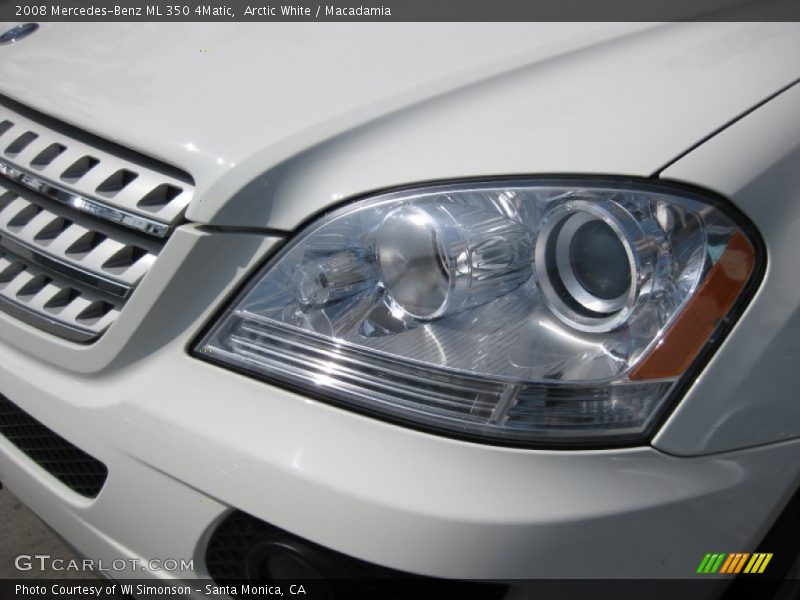 Arctic White / Macadamia 2008 Mercedes-Benz ML 350 4Matic