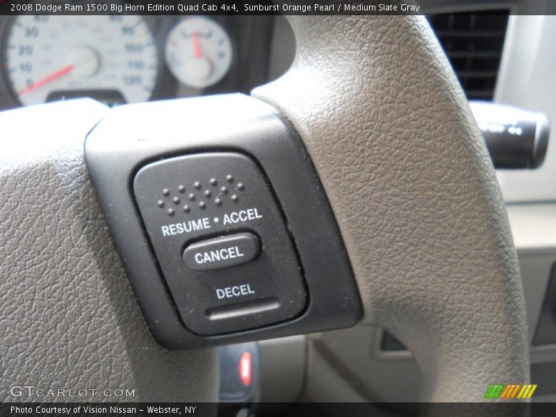 Sunburst Orange Pearl / Medium Slate Gray 2008 Dodge Ram 1500 Big Horn Edition Quad Cab 4x4