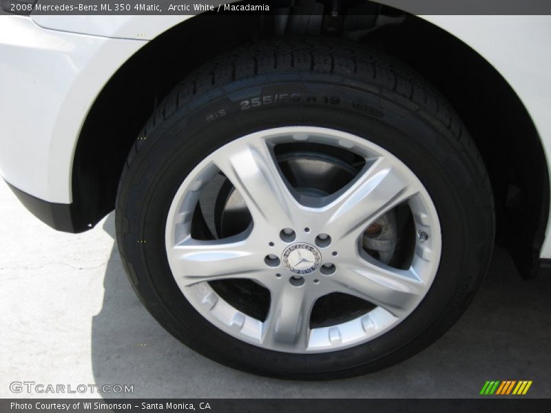 Arctic White / Macadamia 2008 Mercedes-Benz ML 350 4Matic