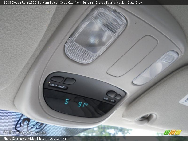 Sunburst Orange Pearl / Medium Slate Gray 2008 Dodge Ram 1500 Big Horn Edition Quad Cab 4x4