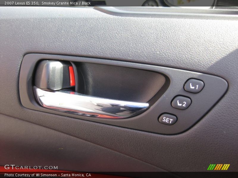 Smokey Granite Mica / Black 2007 Lexus ES 350