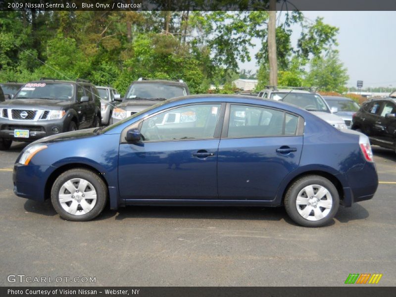Blue Onyx / Charcoal 2009 Nissan Sentra 2.0