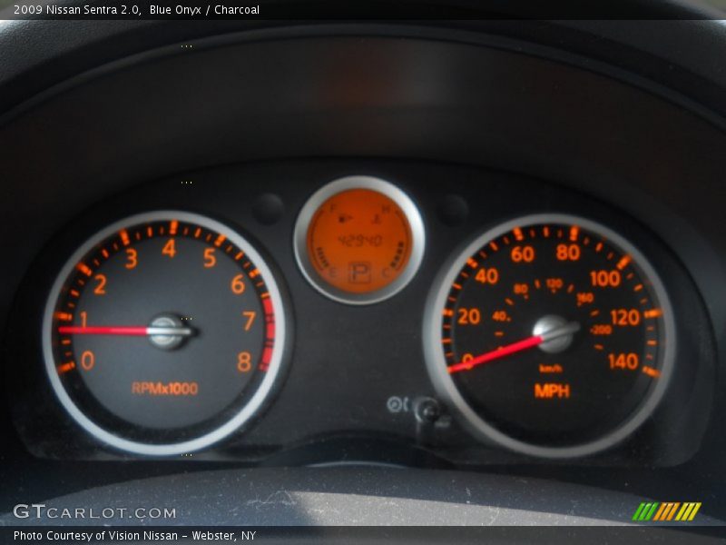Blue Onyx / Charcoal 2009 Nissan Sentra 2.0