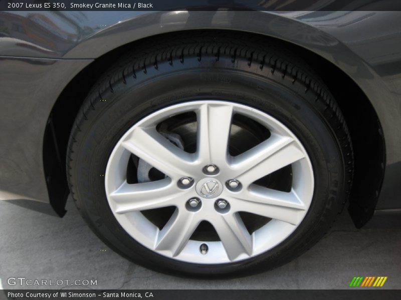 Smokey Granite Mica / Black 2007 Lexus ES 350
