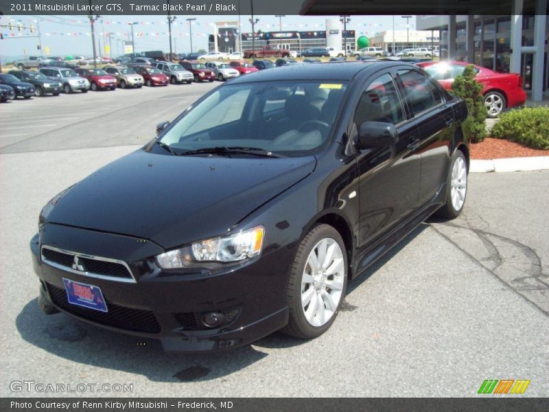 Tarmac Black Pearl / Black 2011 Mitsubishi Lancer GTS