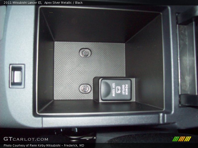 Apex Silver Metallic / Black 2011 Mitsubishi Lancer ES