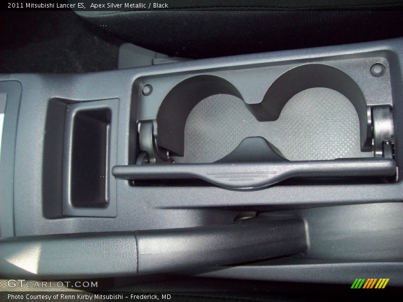 Apex Silver Metallic / Black 2011 Mitsubishi Lancer ES