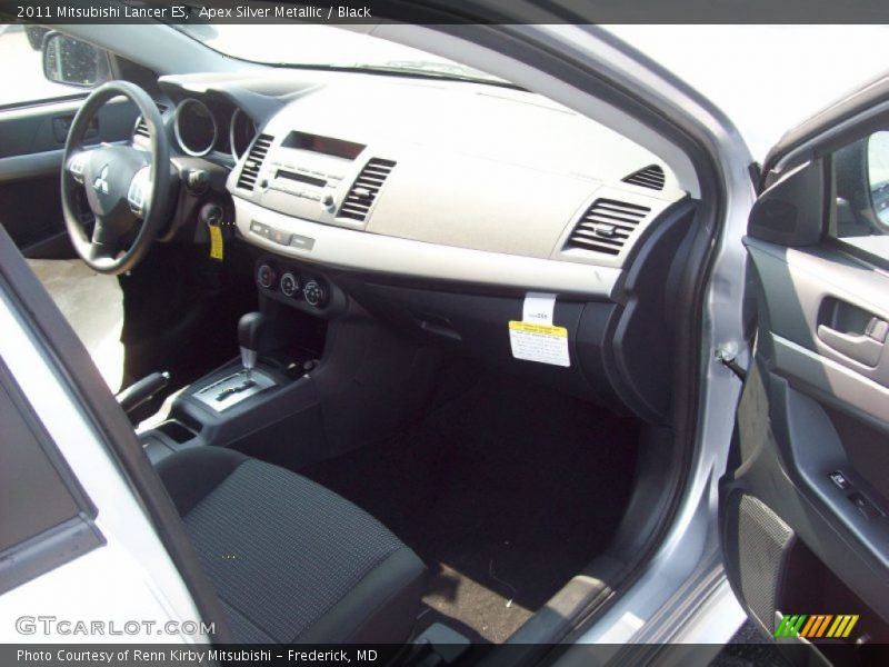 Apex Silver Metallic / Black 2011 Mitsubishi Lancer ES